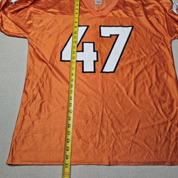 Vintage NFL Players Denver Broncos John Lynch #47 Jersey Adult Size XL Orange - Picture 7 of 7